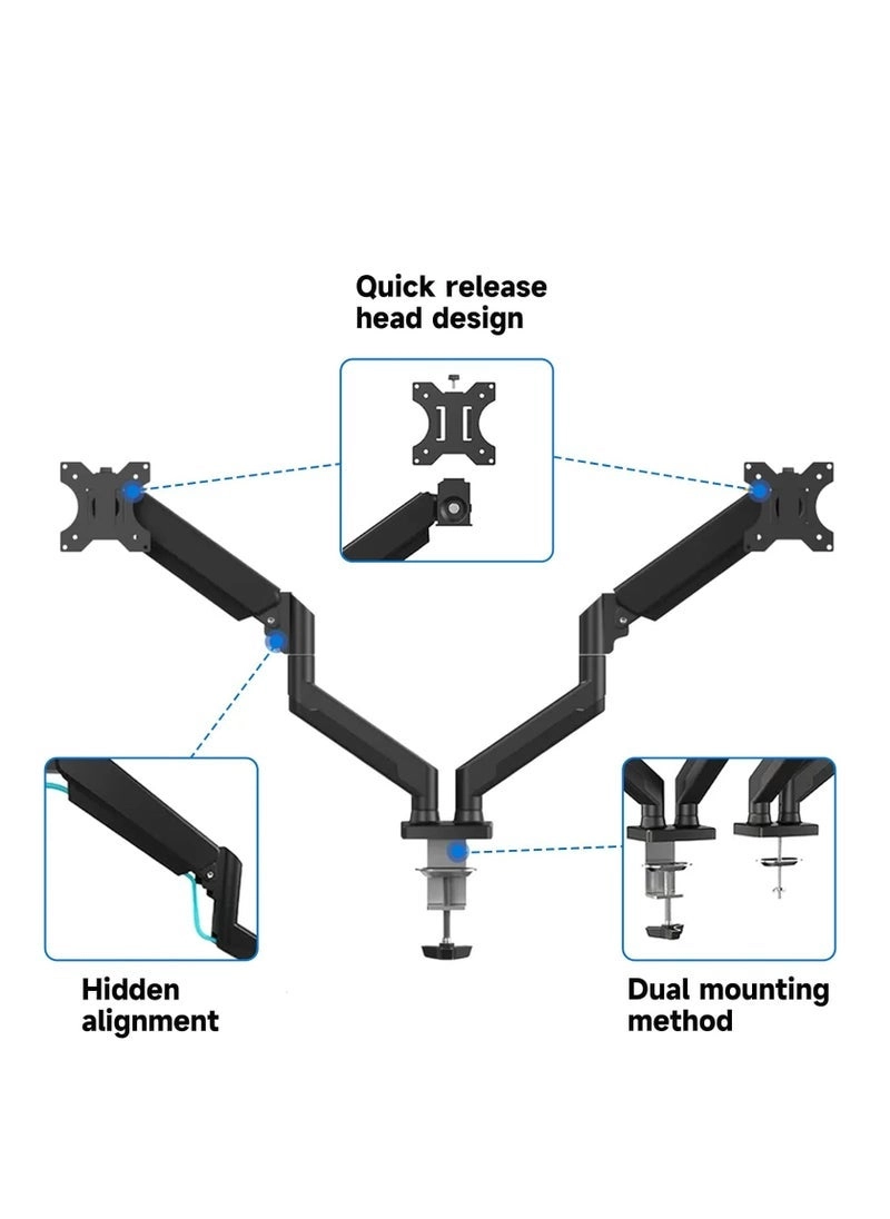 Dual Monitor Stand - Dual 13-32 inch VESA 75/100mm