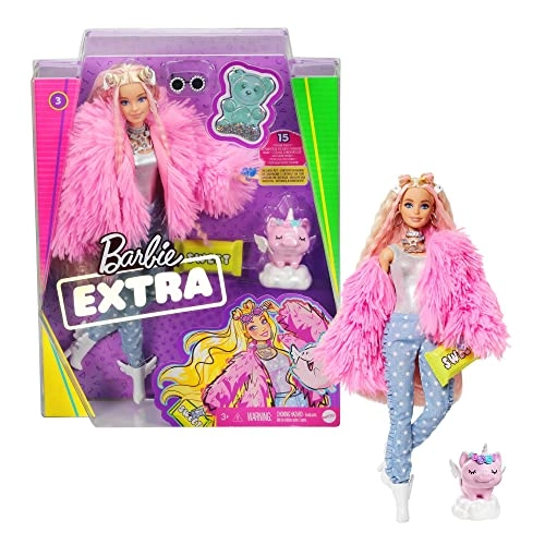 Barbie Extra Doll - 15 piece(s) Pet Unicorn-Pig Ages 3+