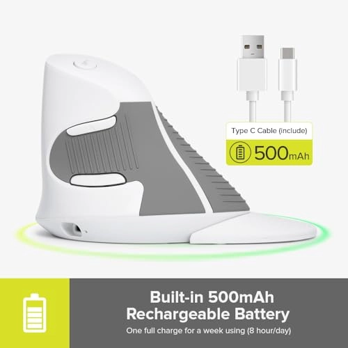 M618DB Vertical Ergonomic Mouse - Wireless