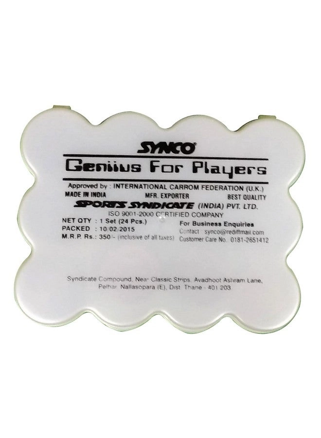 Premia - Carrom Coins Wooden Ashwood Box