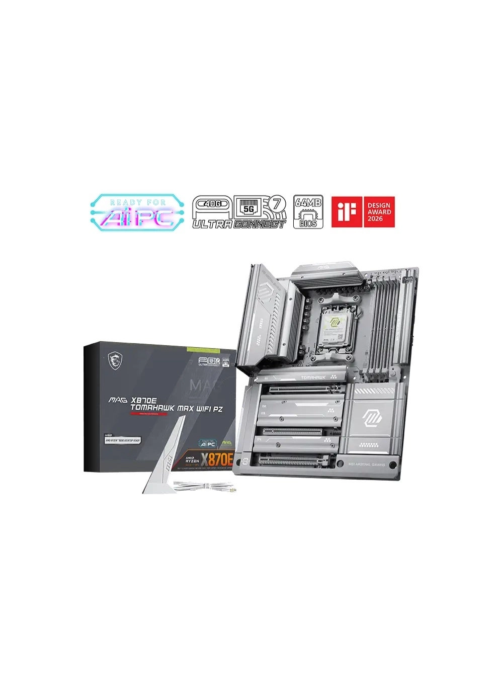 MSI MAG X870E TOMAHAWK MAX - DDR5 8400+ OC Socket AM5