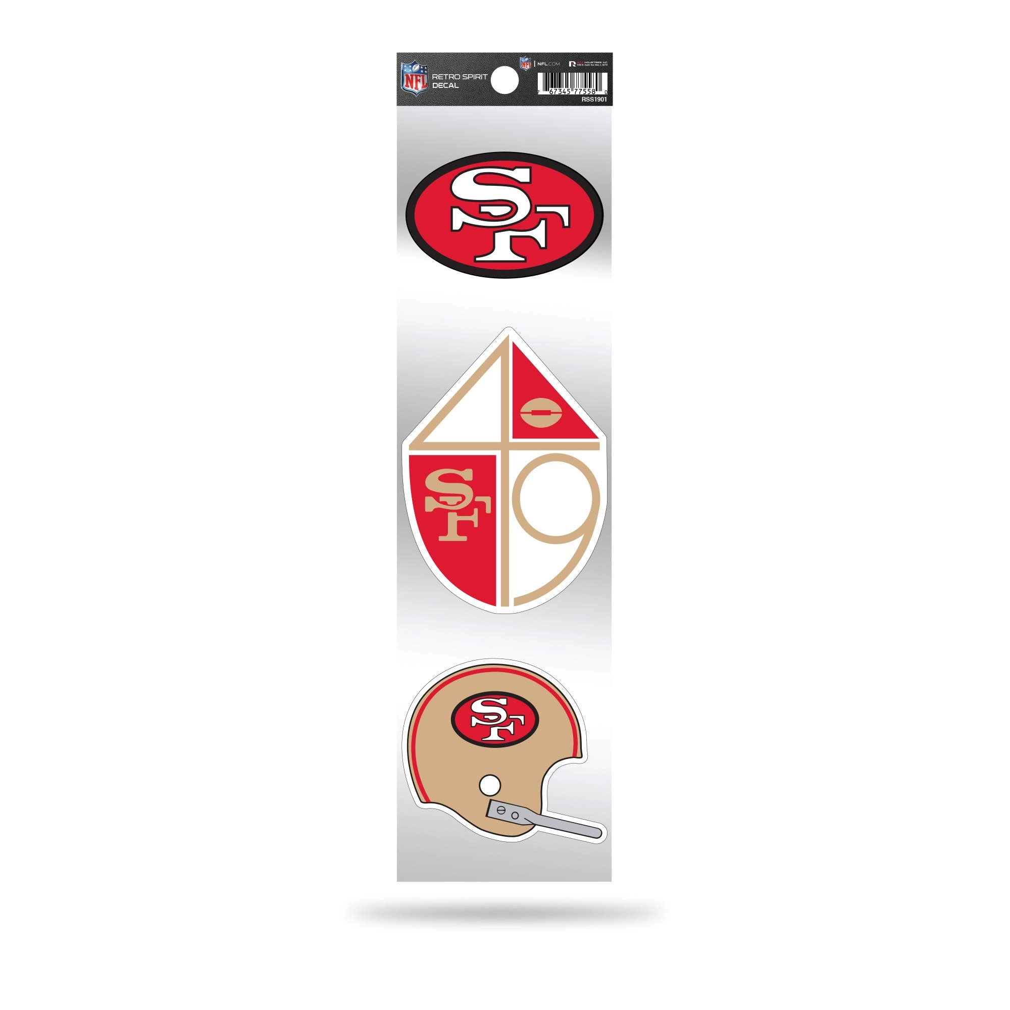Rico Industries - DROPSHIP 3-Piece Retro Spirit Decals - durable vinyl natural fibers