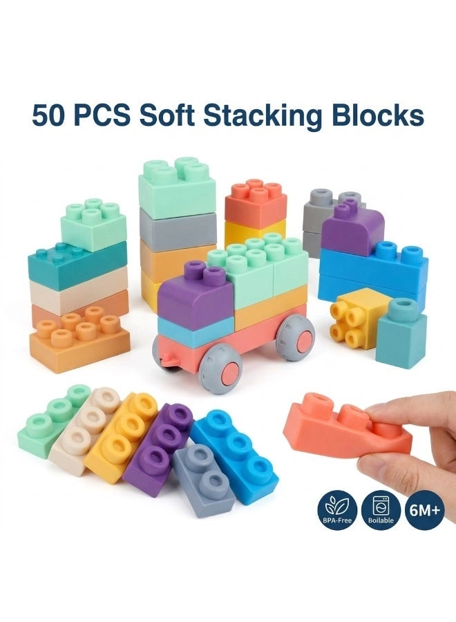unikbebe Soft Building Block Sets - 50 pcs