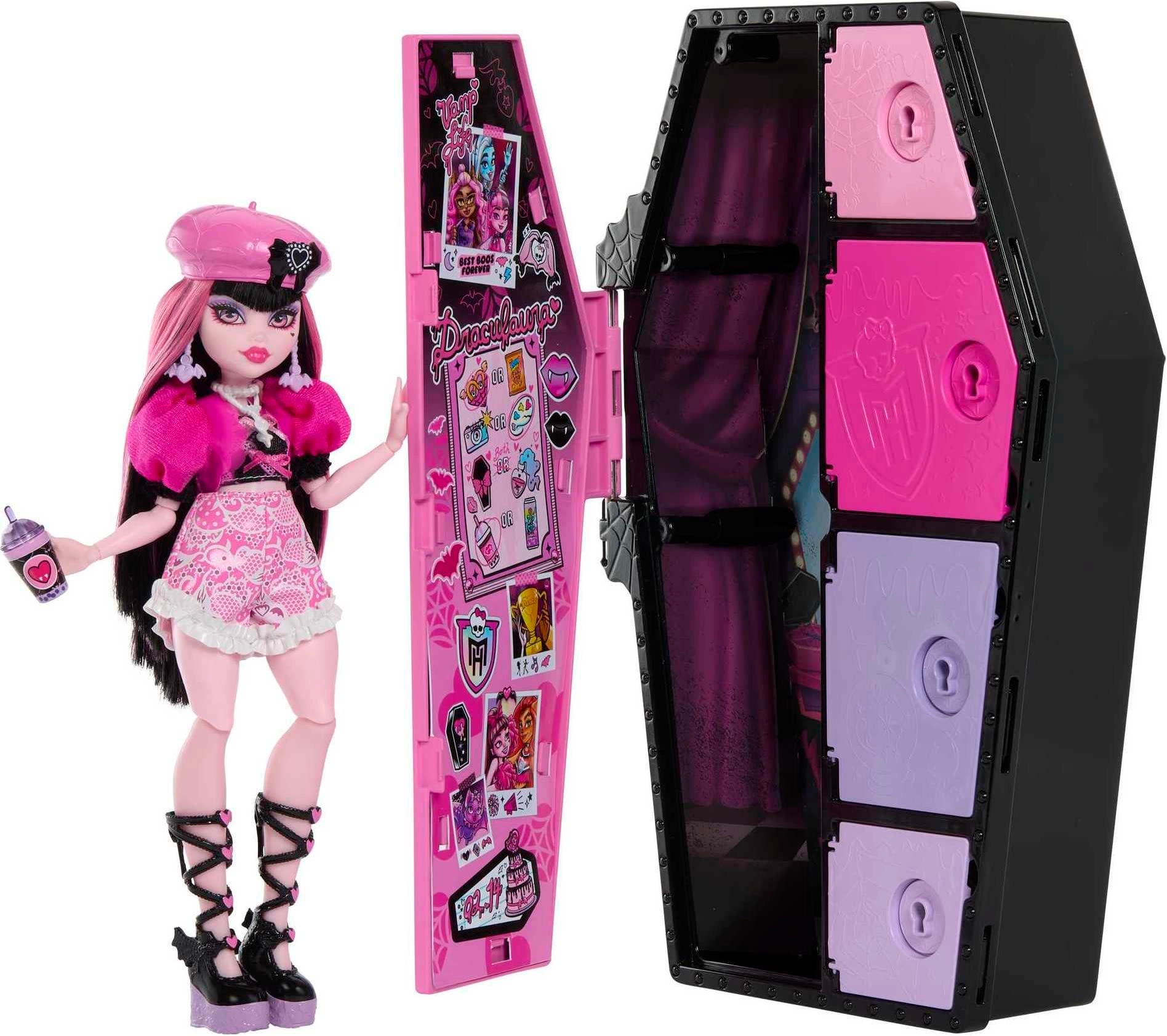 Mattel Draculaura Doll Set - Skulltimate Secrets Multi-Coloured Ages 4+
