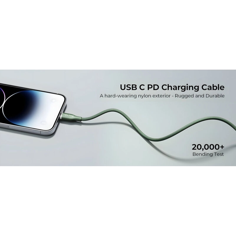 Powerlink Rugg USB-C to Lightning Fast Charging Cable 1.2m