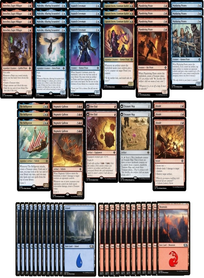 MTG Decks & More Magic The Gathering Elite Pirate Deck - 60pcs
