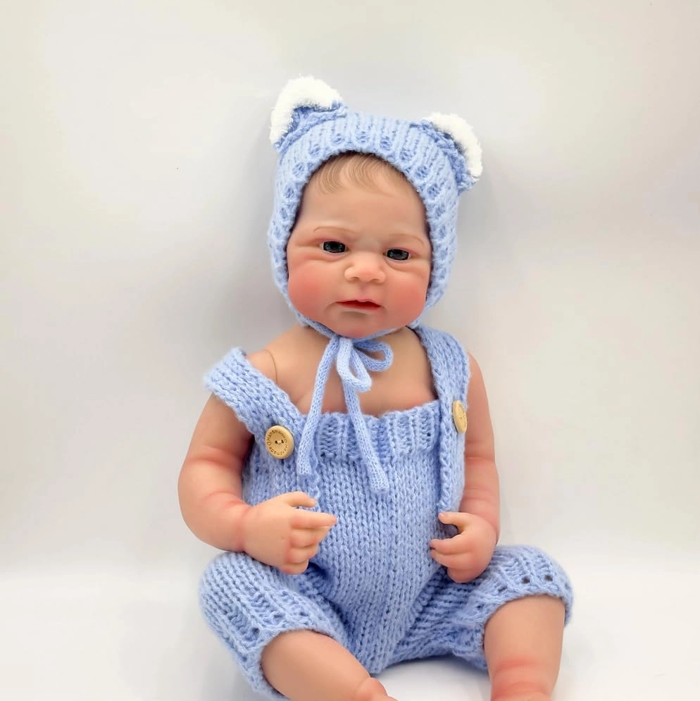 Reborn Baby Doll - 17 Inch Vinyl Eyes Open Ages 3+