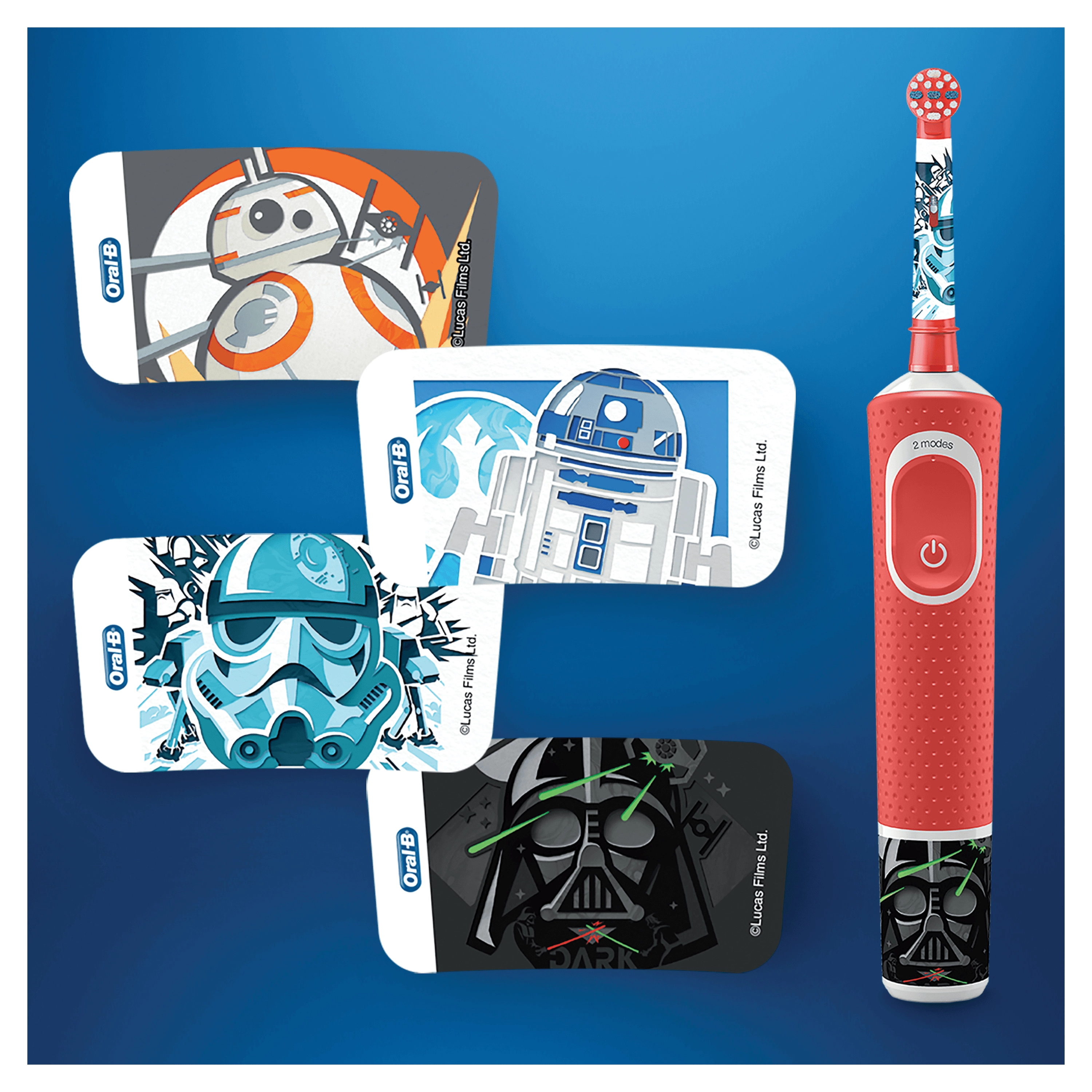 Battery Electric Powered Kid'S Toothbrush - Star Wars Soft