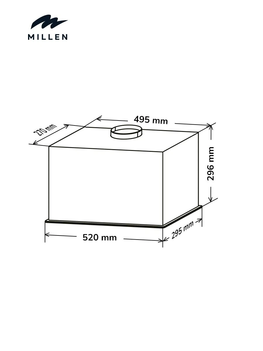 MBKHG 6001 BL - 750 Cubic Meters Per Hour 52 cm