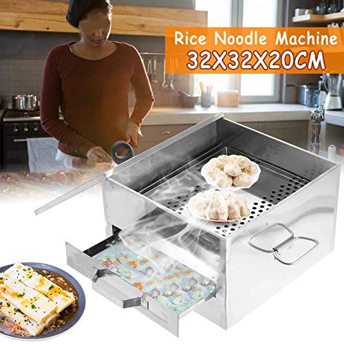 Vermicelli Rice Roll Machine - 2 Layers Stainless Steel Tray