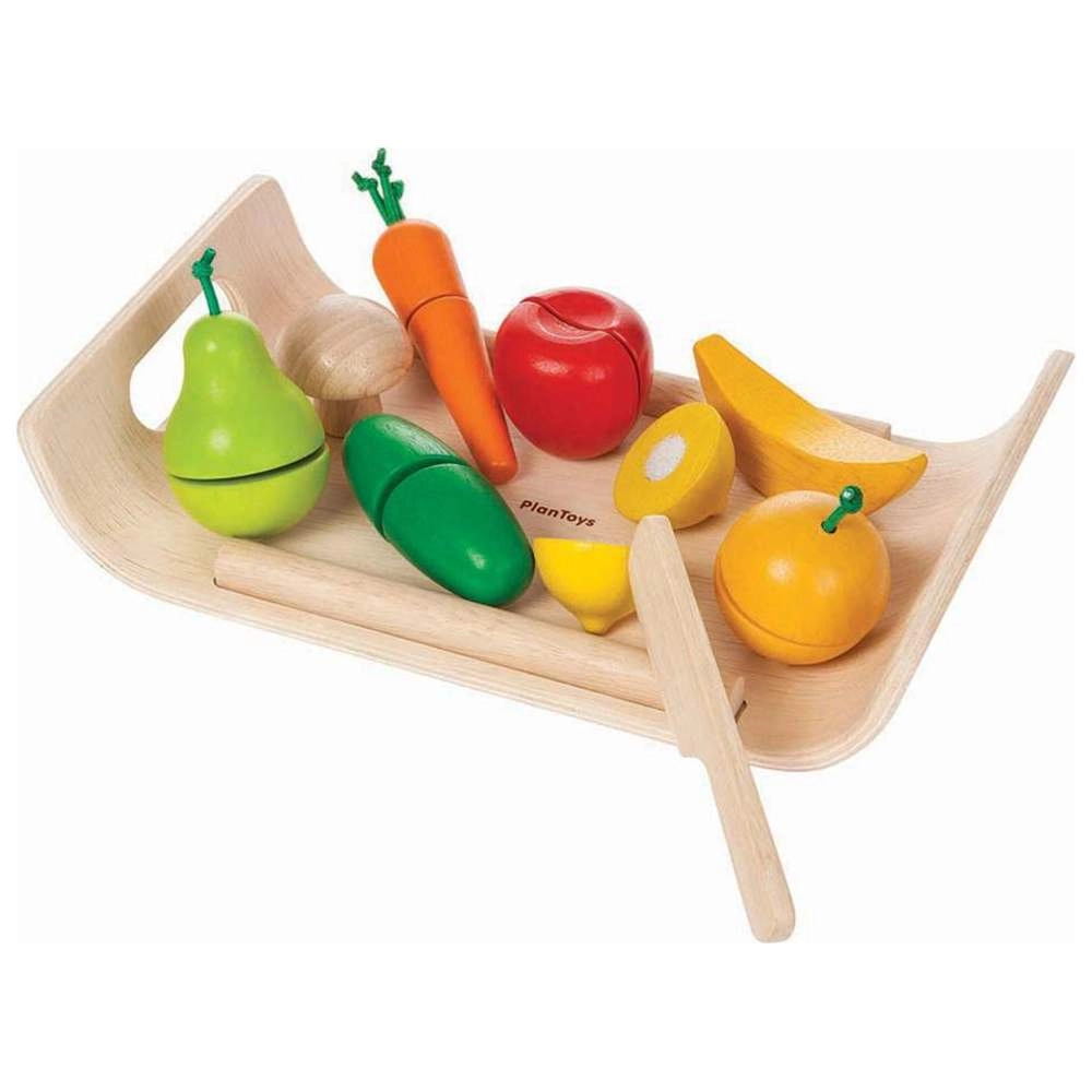 PlanToys Assorted Fruit & Vegetable - 2+