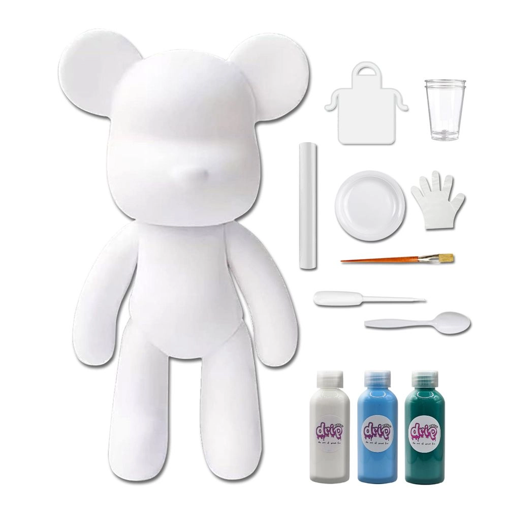 DIY Fluid Paint Bear - Complete Kit 23 cm