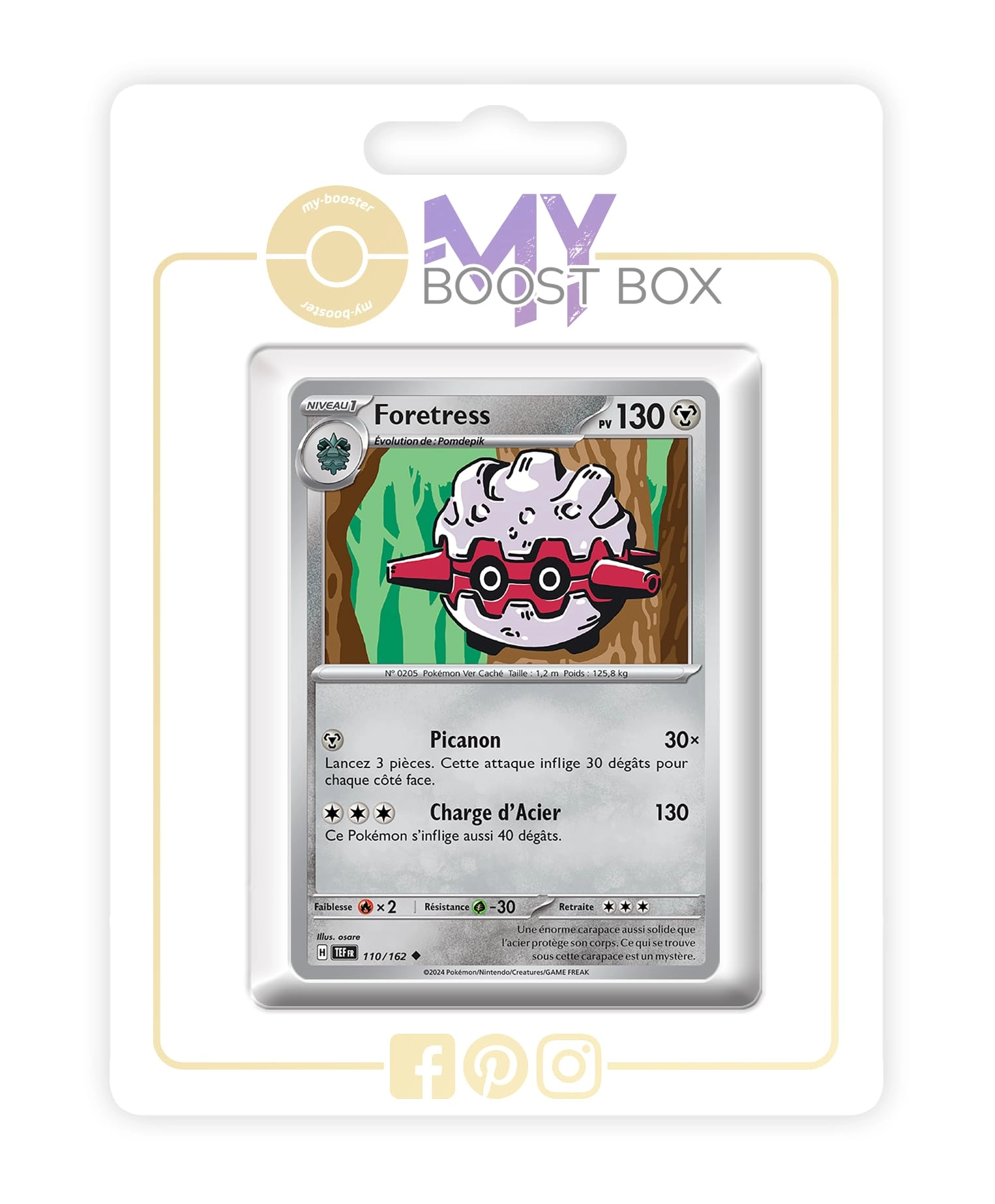 my-booster Pokémon Forces Temporelles Box SV05-FR-MB-110 - French 10pcs