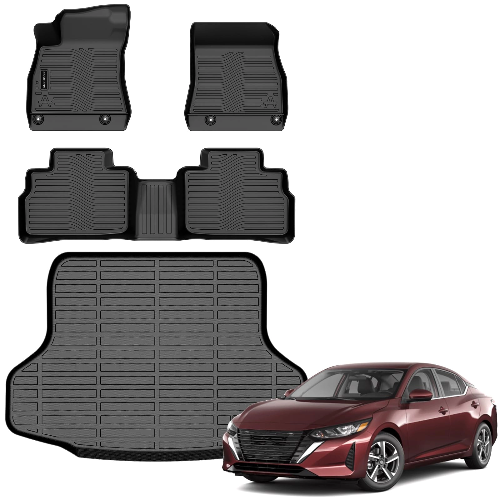 All Weather Floor Mats - Nissan Sentra 2020-2025 Inside