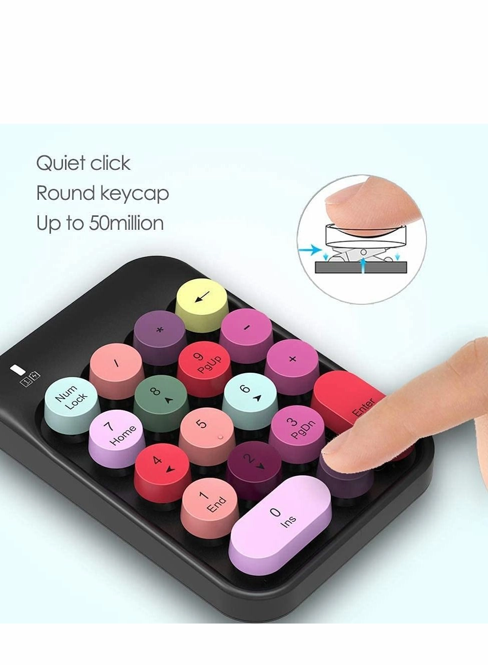Numeric Keypad - Mechanical Wireless 18 Keys
