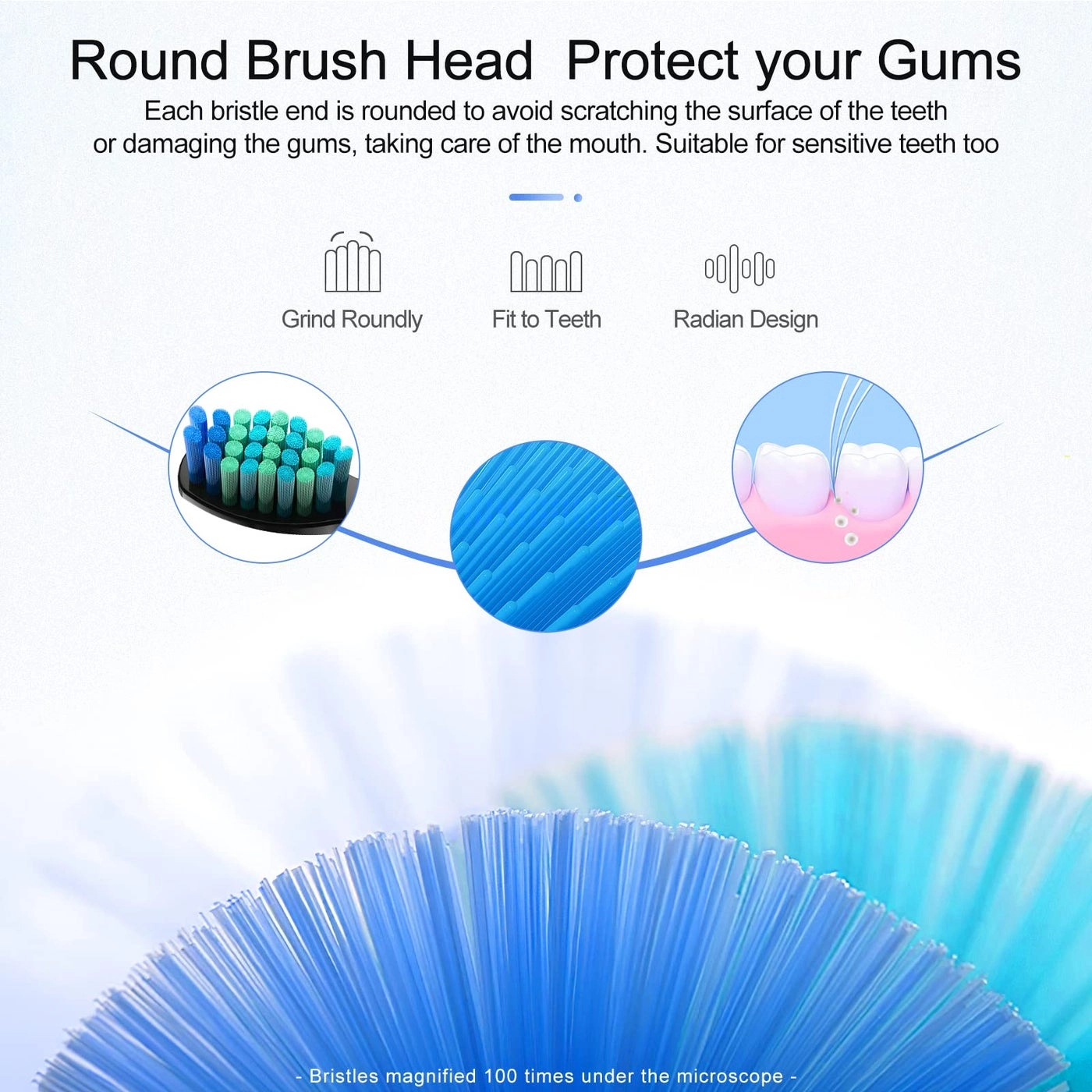 Toothbrush Replacement Heads - 10 Pack FW507 FW508