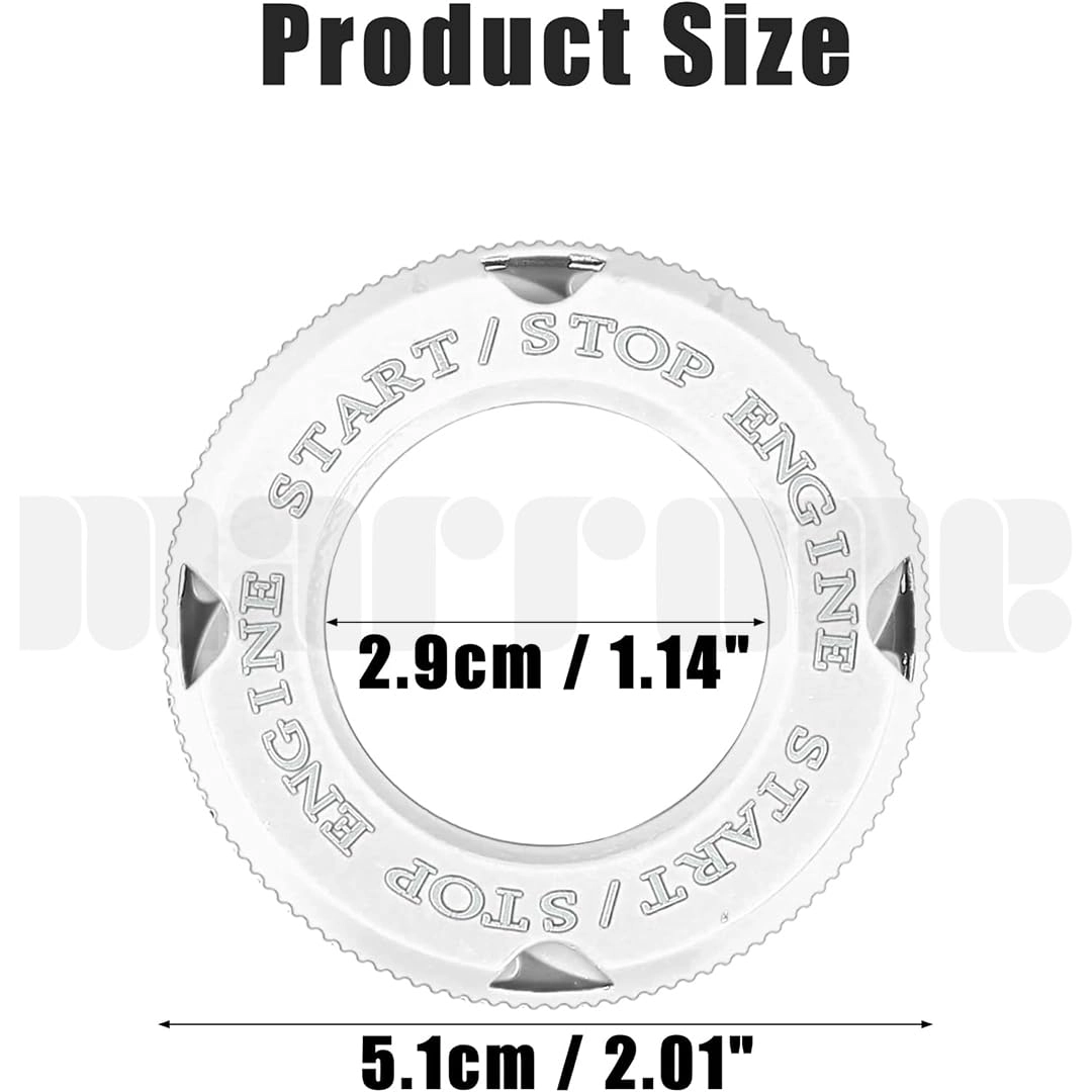 Push to Start Ignition Button Cover - Black Medium