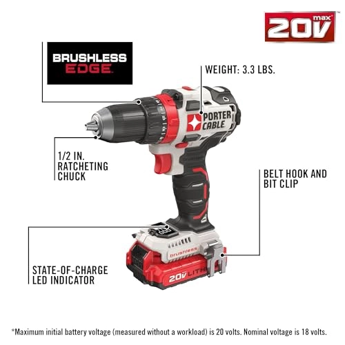 Cordless Drill Driver Kit - 1.5 Ampere-hour 20 Volt