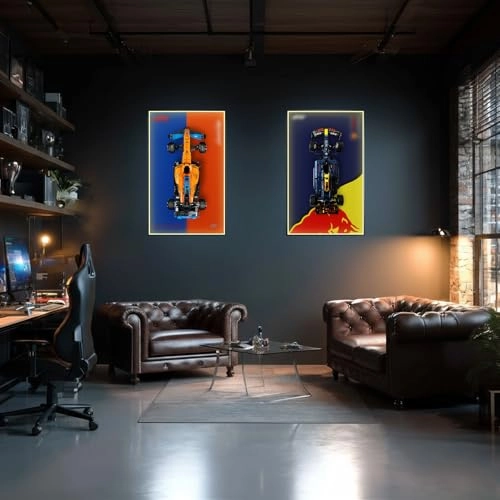 Display Wall Frame - for Lego 42141 LED Mirror