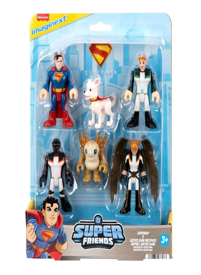 Fisher-Price Superman Action Figure Collectible Set 6 pcs