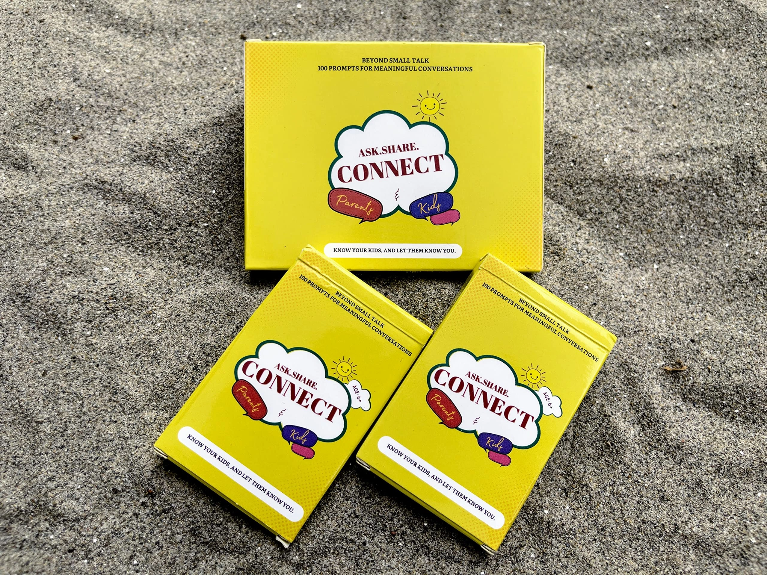 Ask.Share.Connect 100 convo starters for parents & kids - 18 years and up