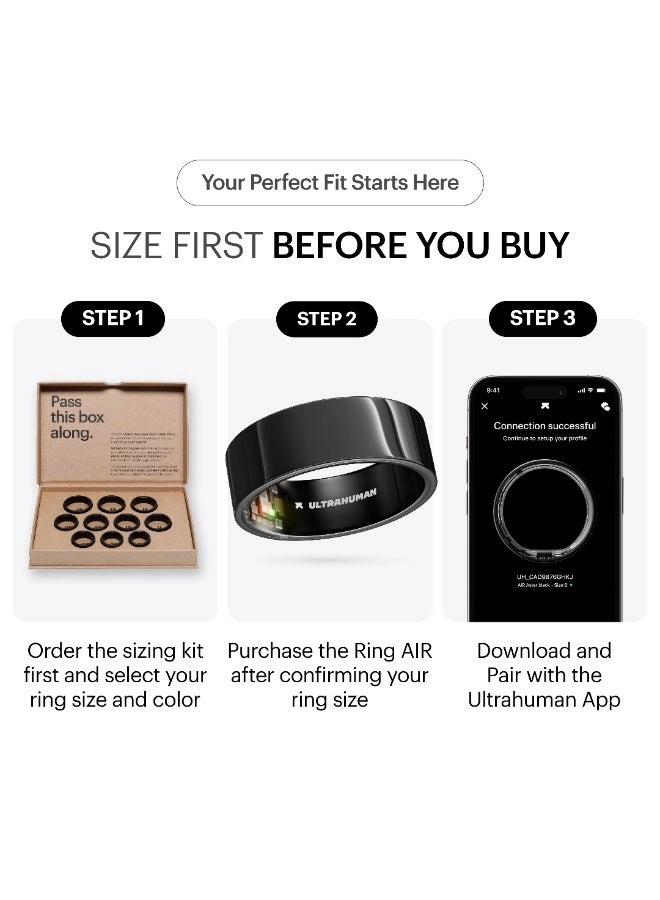 Ring AIR - Size 12 Space Silver