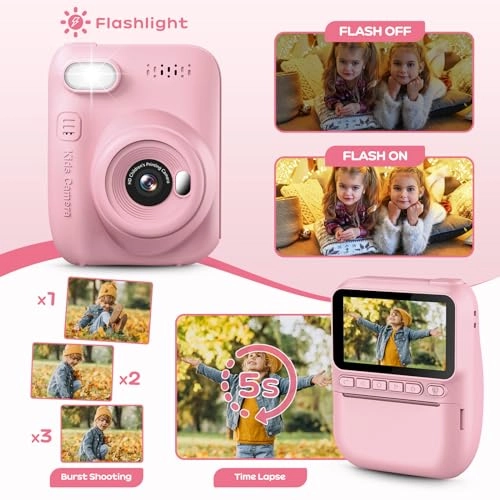 Kids Instant Camera - 3.0 Inch 14MP 1080P