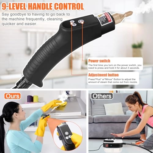 Handheld Steam Cleaner - 2500W 42oz 15-in-1