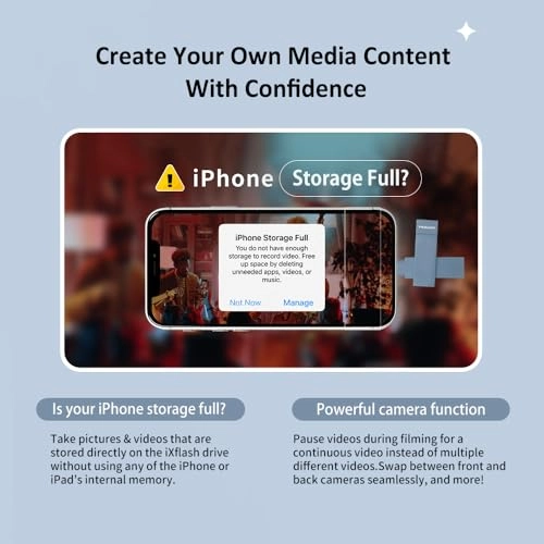 iXflash - USB 3.2 Gen 1 USB Type A & Lightning 128 GB