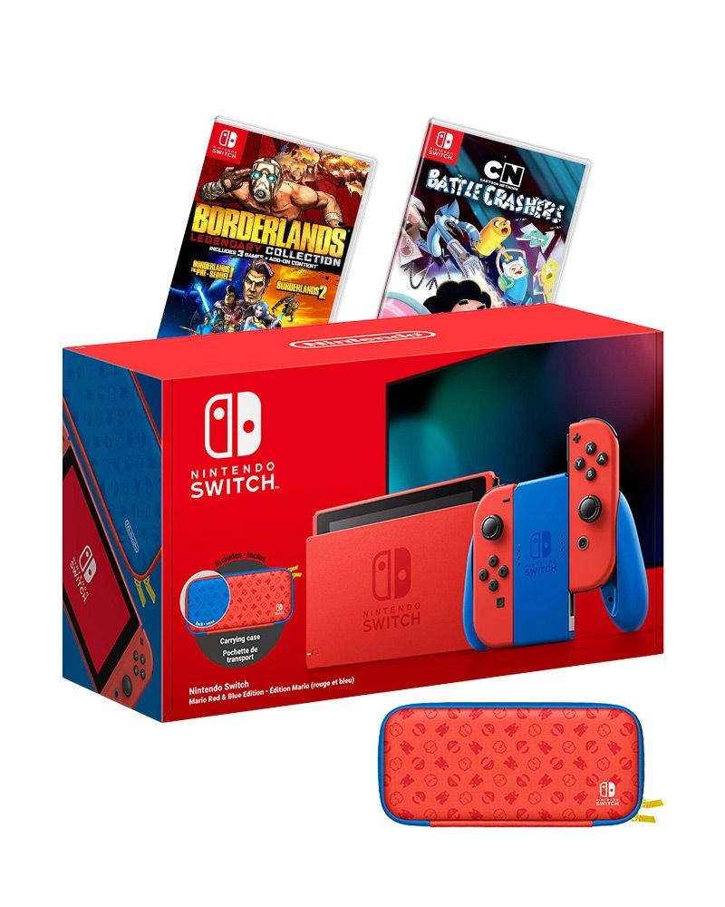 Nintendo Switch Mario Red & Blue Edition + Cartoon Network Battle Crashers - Code