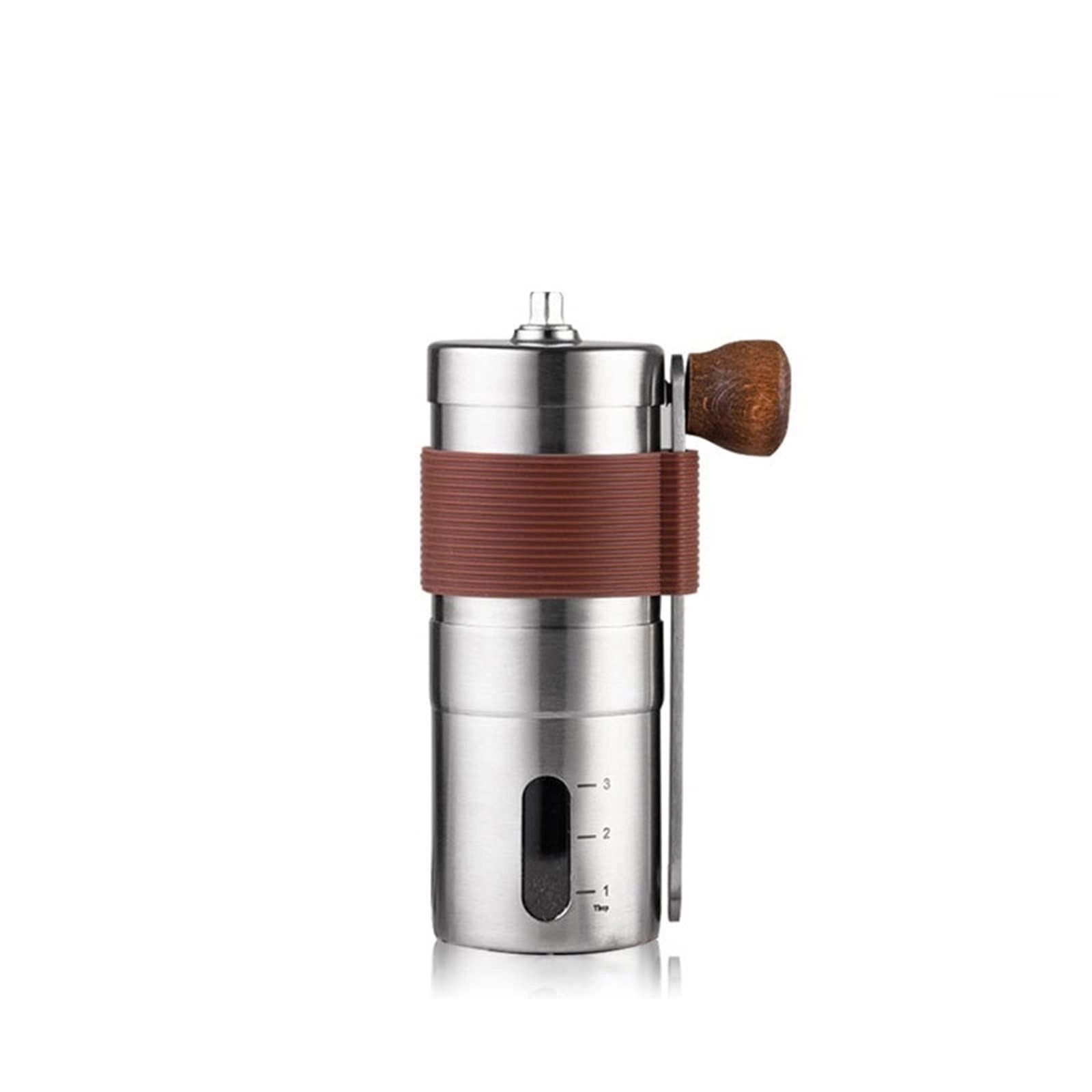 YHUAEE Portable Hand Crank Coffee Bean Grinder - Black Ceramic Grinding Core