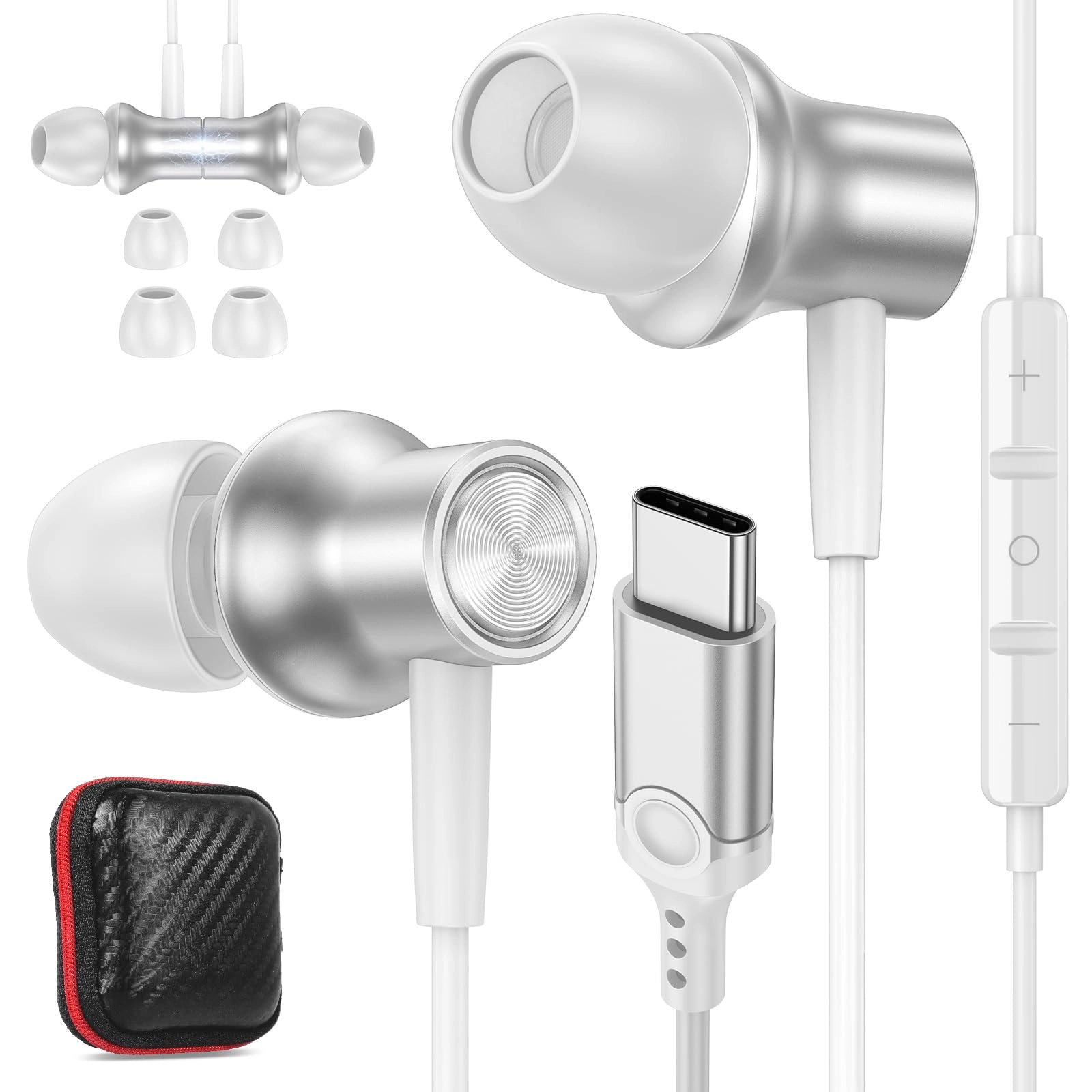 ASKUBSKU USB C Wired Earbud