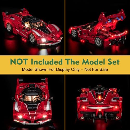 Light kit Compatible with LEGO 42212 Ferrari FXX K