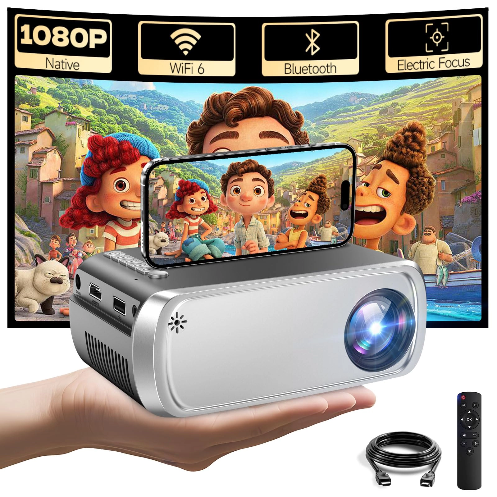 Mini Projector 20000 Lumens 1920 x 1080