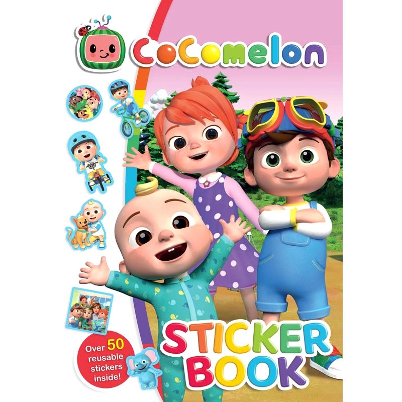 ALLIGATOR BOOKS LTD UK Cocomelon Sticker Book Reusable 50 pcs
