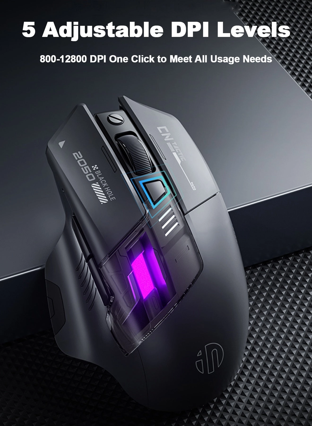 IN9 Tri-mode Wireless Mouse - Wireless