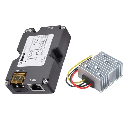 PoE Injector - 150W GigE + DC Step Up Converter - 12V to 48V 144W