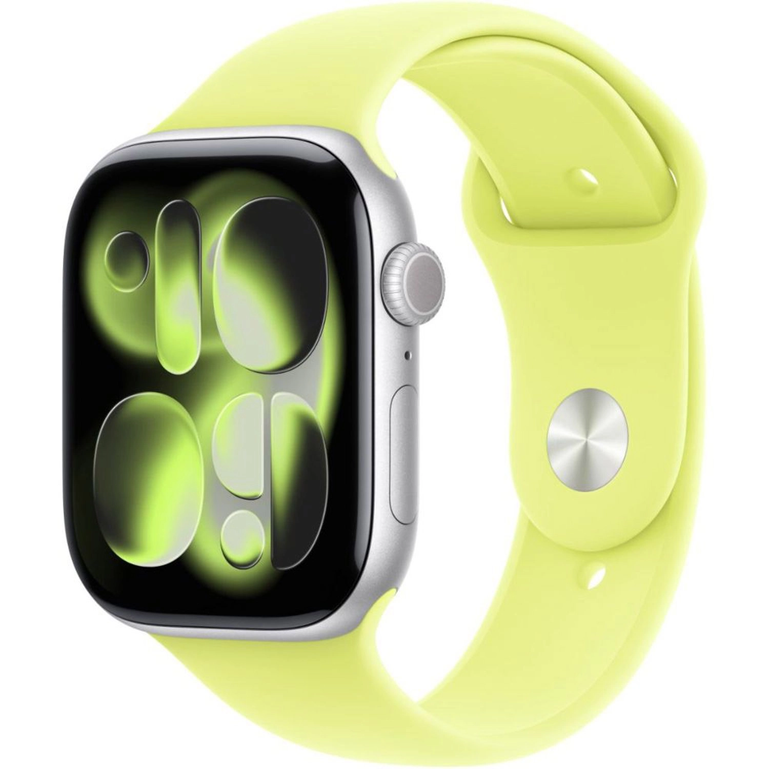 Sport Band for Apple Watch 46mm - Pin-and-Tuck Neon Yellow M/L