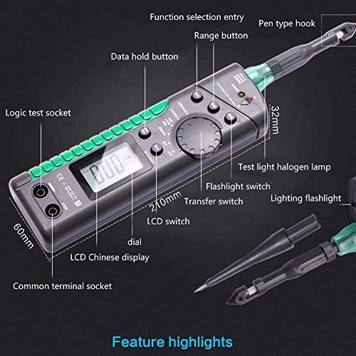Car Tester - Digital Short Circuit Detector Multimeter