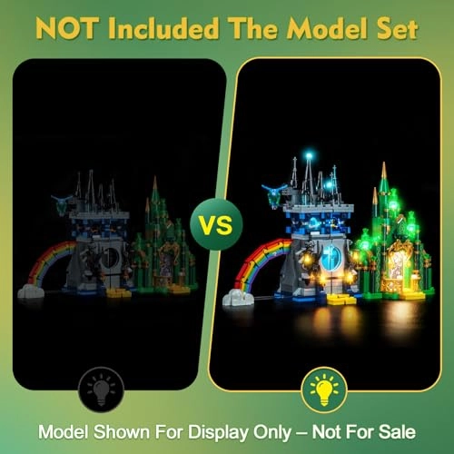 Light kit Compatible with Lego 75689 Emerald City & Kiamo Ko Castle - LED USB Powered