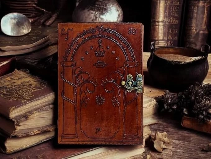 Doors of Durin - Embossed Leather Journal 7x5 inch