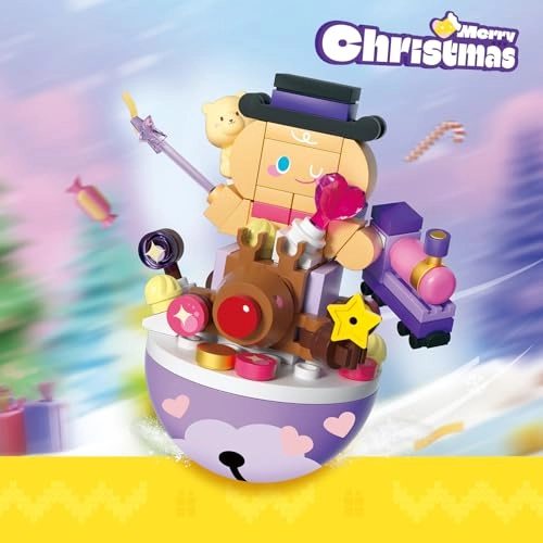 Christmas Building Blocks - Christmas Tree Snowman Santa Claus Gingerbread Man 4 pcs