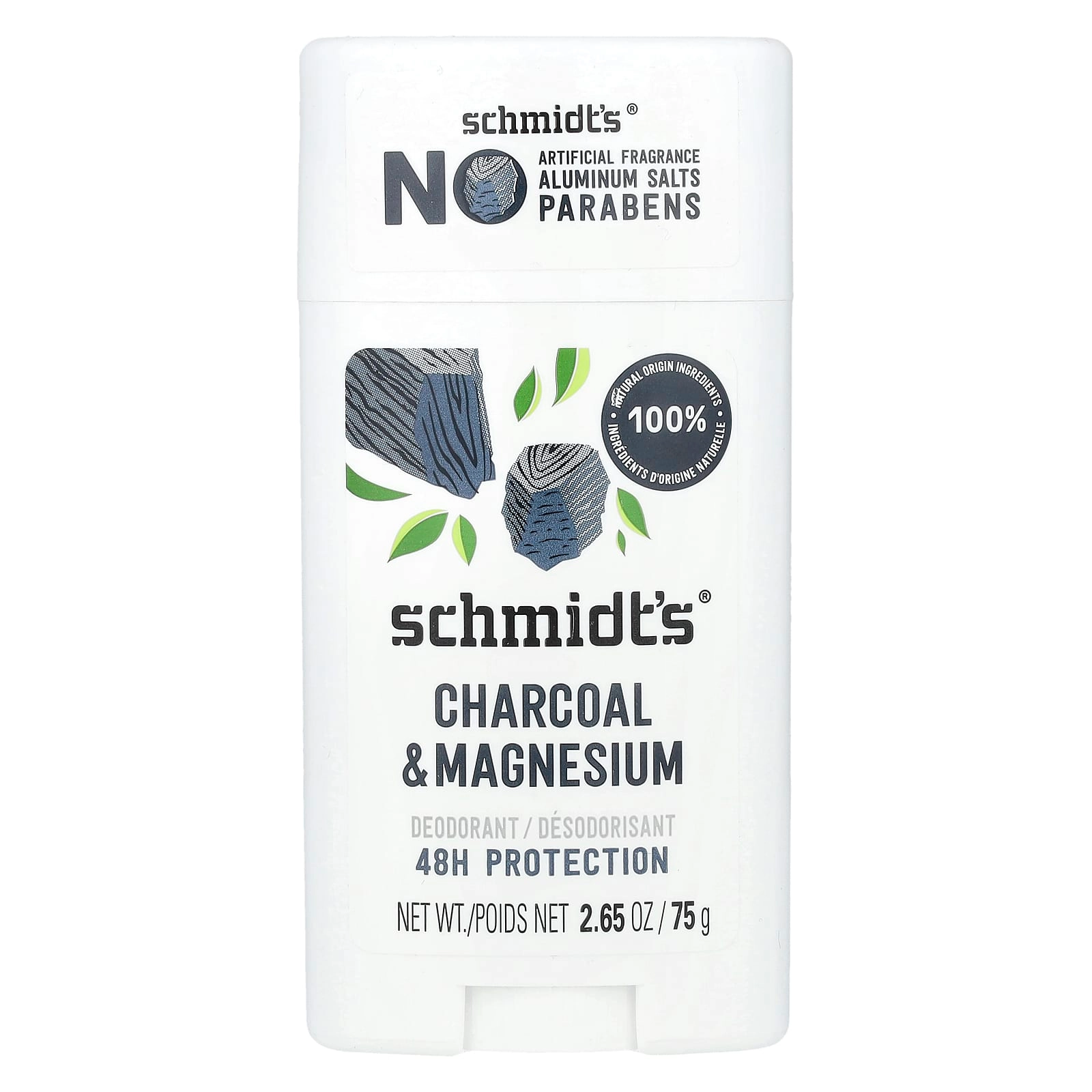 Schmidt's Deodorant - Charcoal & Magnesium 2.65 oz (75 g)