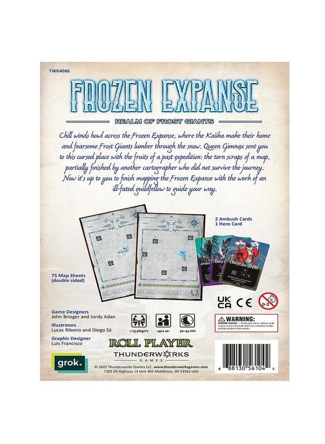 Cartographers: Map Pack 4 - Frozen Expanse - Card Game