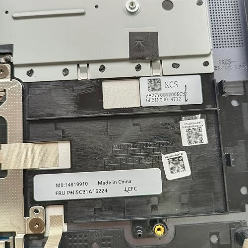 Upper Case Palmrest Backlit Keyboard Touchpad Assembly - Lenovo Yoga 7 14ITL5 Grey