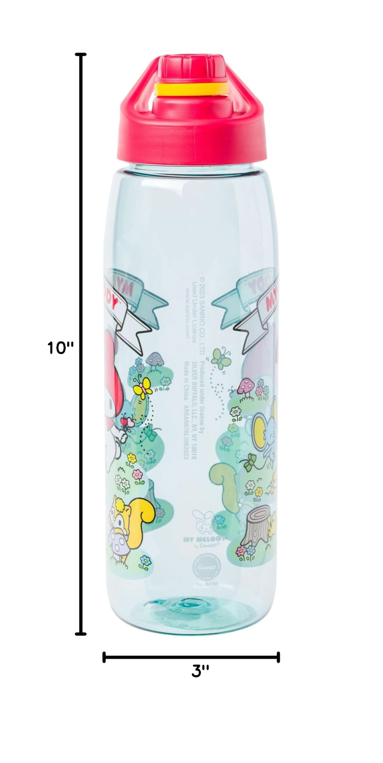 My Melody Water Bottle - Screw-On Lid