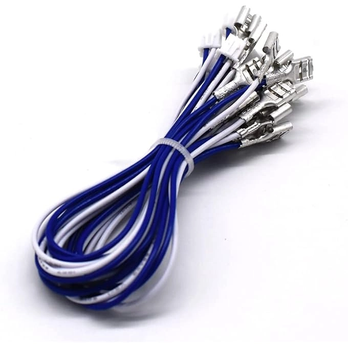 ARCADE BUTTON WIRES HARNESS CABLE - 20 PCS 0.250" 6.3MM TERMINALS