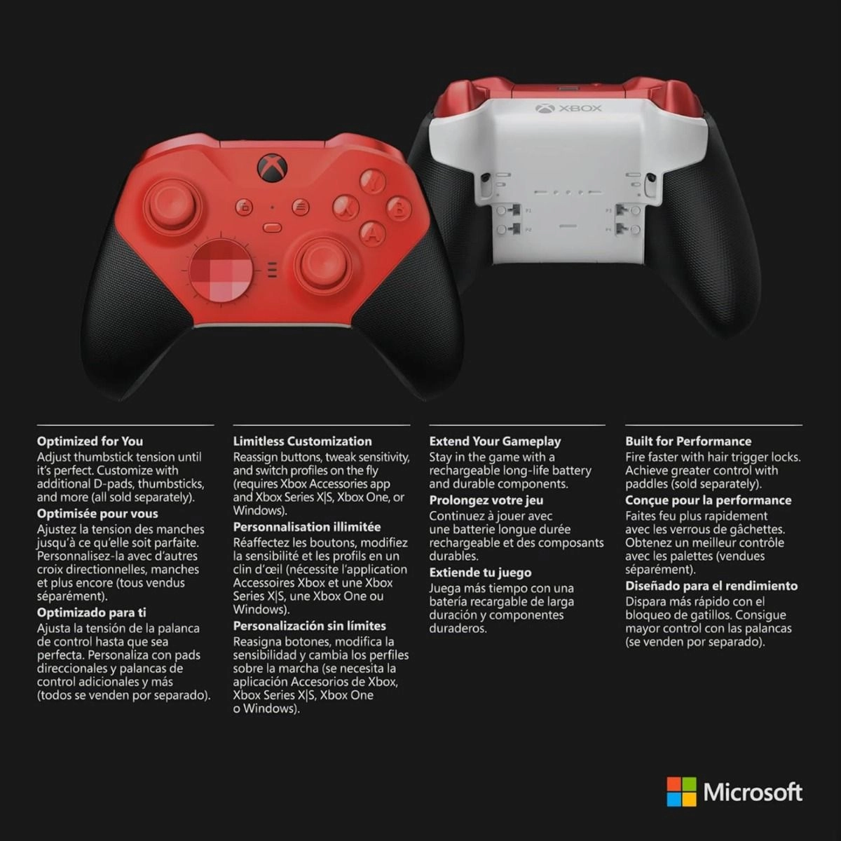 Xbox Elite Wireless Controller Series 2 Core - Red