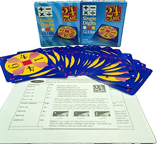 Single Digit Cards - 48 Cards + Double Digit Cards - 48 Cards