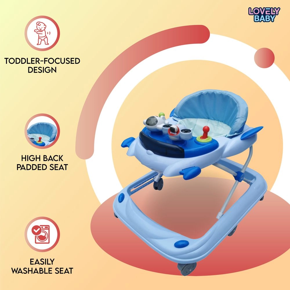 Cosmic Baby Walker - Foldable High back padded seat